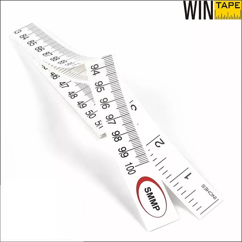 Ecofriendly synthetic custom printable meter paper tape measure 1m paper rolling ruler measuring tape for measuring babies