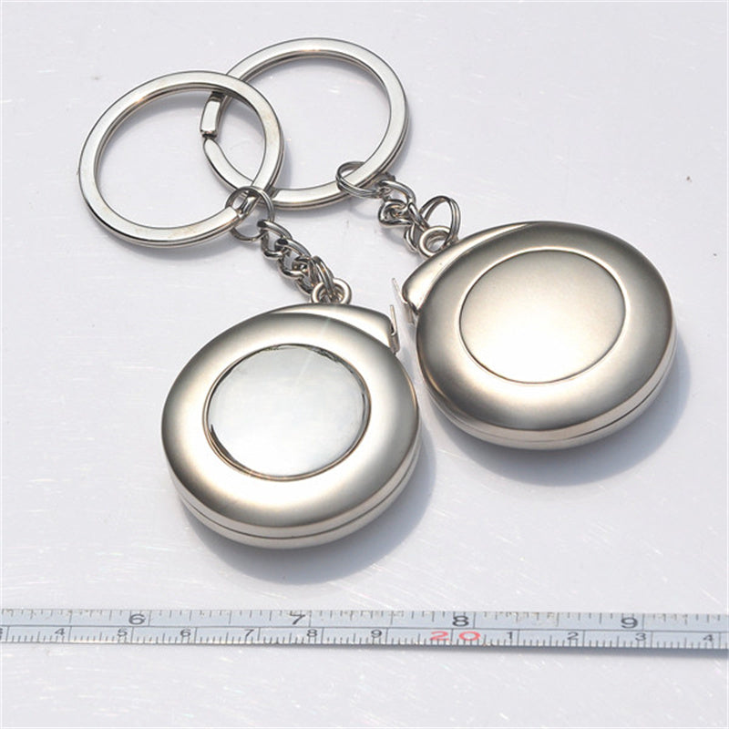 WINTAPE Mini 1M Measuring Tools Stainless Steel Retractable Ruler Tape Measure Keychain Measurement Key Ring Homeworking Tools