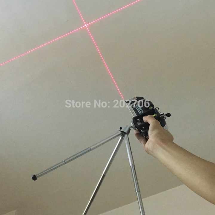 4 in 1 Accurate Multipurpose Laser Level Lever with tripod Cross Projects Horizontal Vertical Laser Light Beam Measure Tape