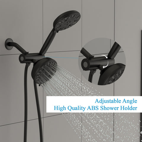 5 inch Rainfall Shower Head Mixer Set with Handheld Shower 7-Mode