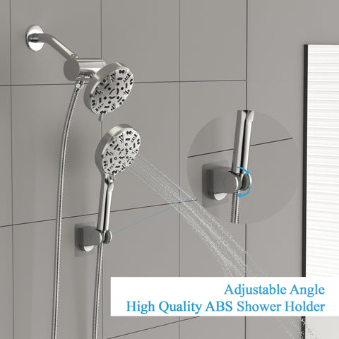 5 inch Bathroom Rainfall Shower Head and Handheld Shower 8-Mode