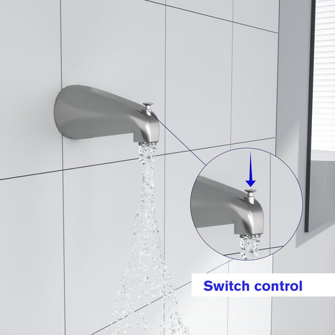 10 Inch Rainfall Round Shower Head with Faucet Wall Mounted