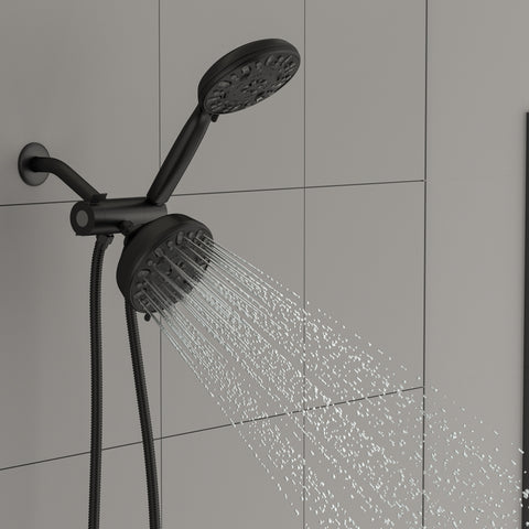 5 inch Rainfall Shower Head Mixer Set with Handheld Shower 7-Mode