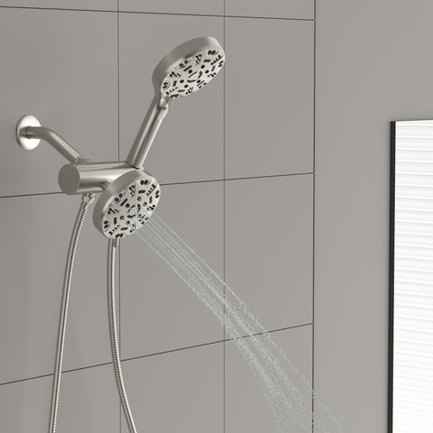 5 Inch Rainfall Shower Head and Handheld Shower 8-Mode with Hose
