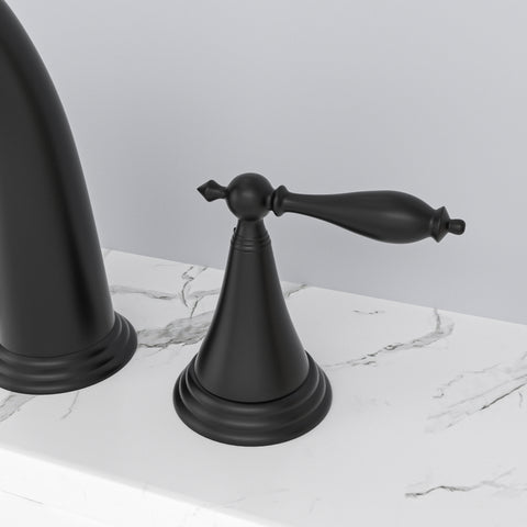 2 Handle Bathroom Sink Faucet with Pop-Up Drain Assembly