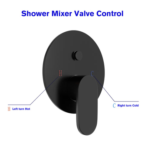 10 Inch Rainfall Round Shower System Shower Head and Handheld Shower
