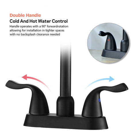 Bathroom Sink Faucet 2 Handle Modern Commercial Vessel Sink Faucet