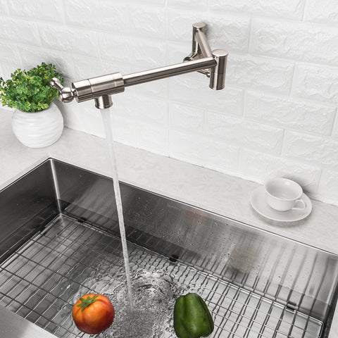 Pull Out Pot Filler Kitchen Taps Modern Design Premium Brass Lead-free