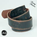 Pretty Hunter - Distressed Black Leather Belt