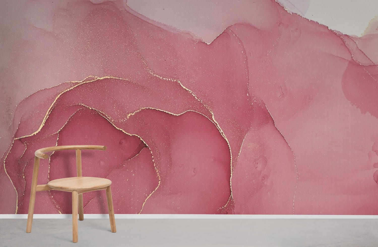 papier peint marbre rose