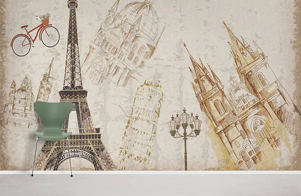 Paysage urbain Papier peint
