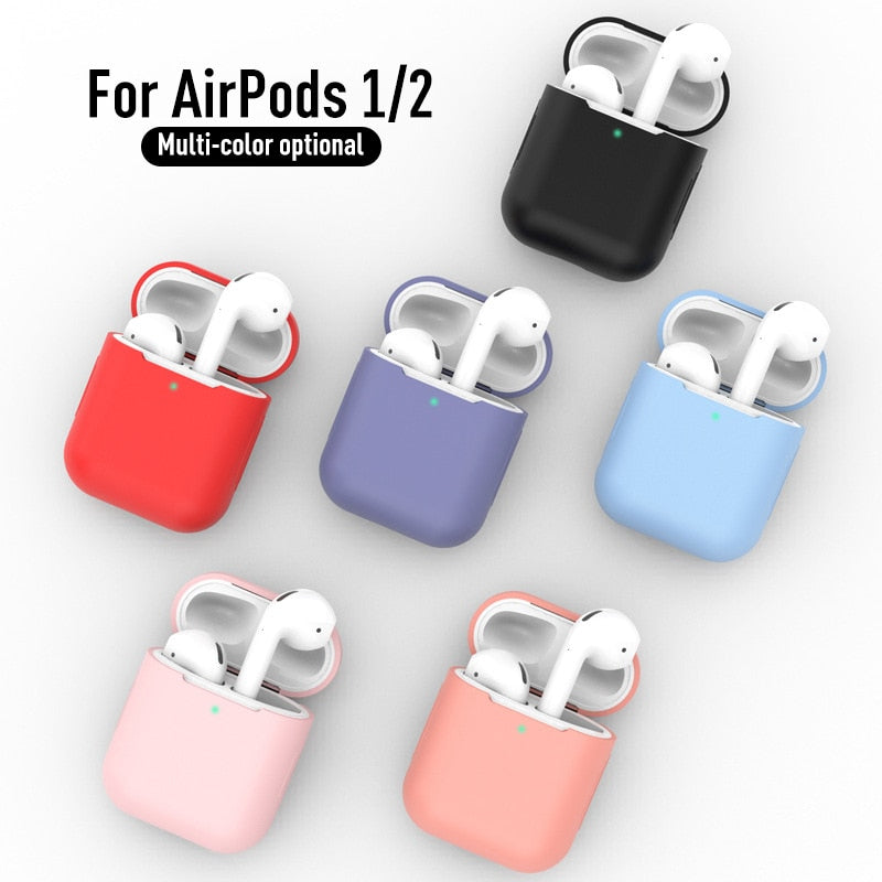 Silicone Earphone Cases For Airpods 1/2, Airpods Case Headphones Case Protective Case For Apple Airpods 1/2 Airpods Covers
