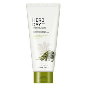 THE FACE SHOP Herb Day 365 Master Blending Facial Foaming Cleanser 170ml #Mungbean & Mugwort