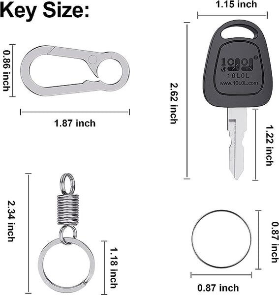 4 Pack Golf Cart Keys for Club Car DS 1982-up and Club Car Precedent 2004-up|10L0L