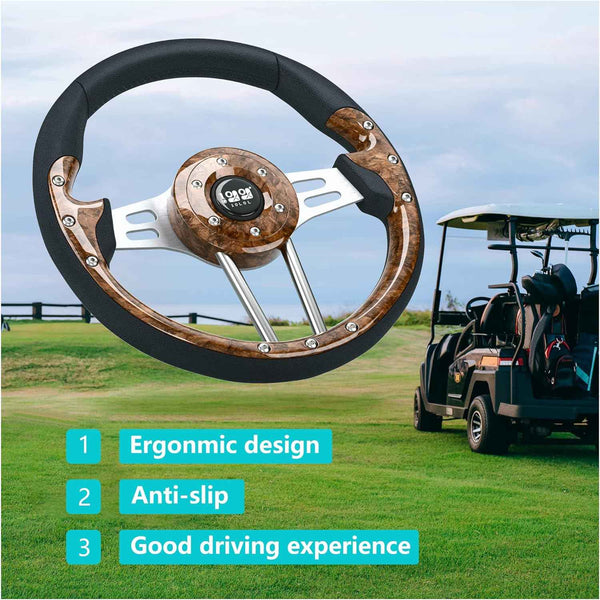 Beautiful appearance of golf cart steering wheel