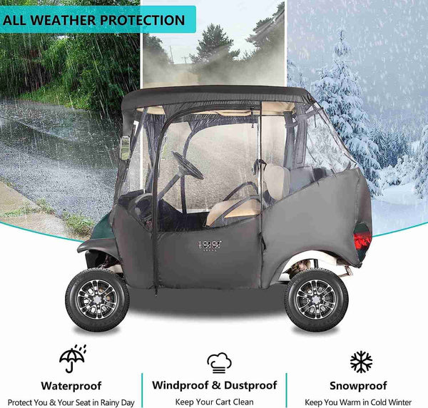 2 Passenger Club Car Golf Cart Cover & Enclosure