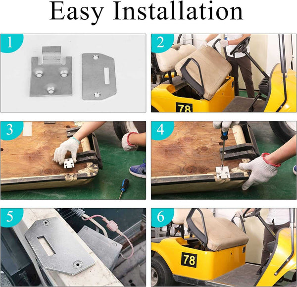 Golf Cart Seat Bottom Hinge Plate for EZGO TXT Medalist 1995-up G&E|10L0L