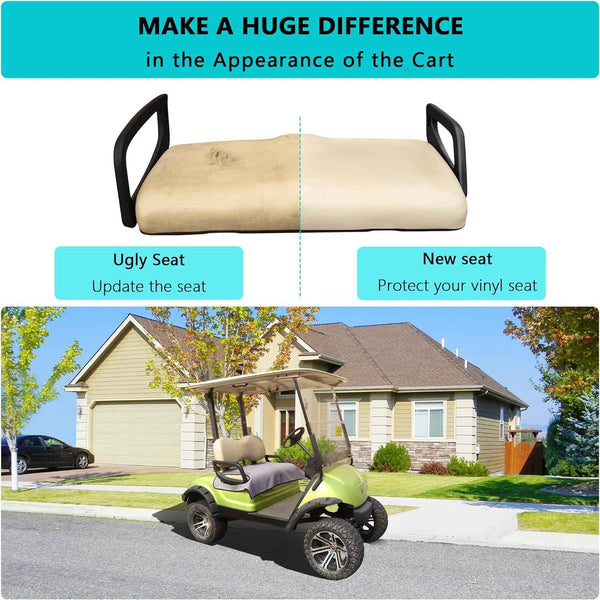 Golf Cart Seat Cover Blanket Cushion Cover for 2 Person Seats
