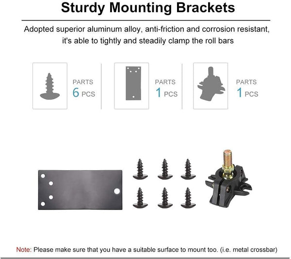 Golf Cart Mirrors All Mounting Hardware