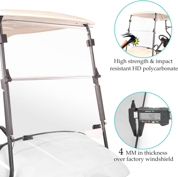 Thick Golf Cart Windscreen kit