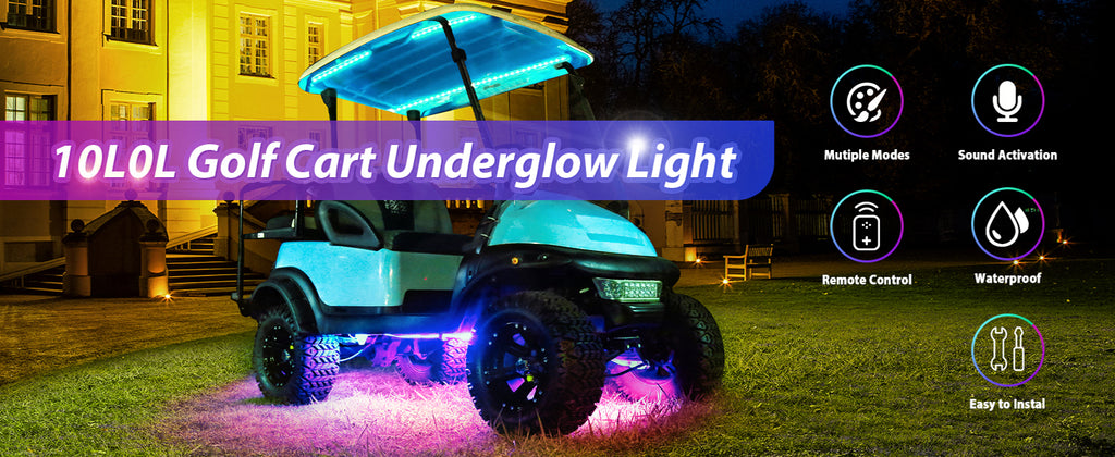 10L0L GOLF CART LIGHT STRIP SHOW