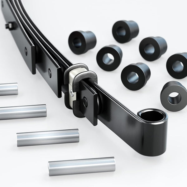 Golf Cart Rear Heavy Duty 4-Leaf Spring Kit with Bushings & Sleeves Kit