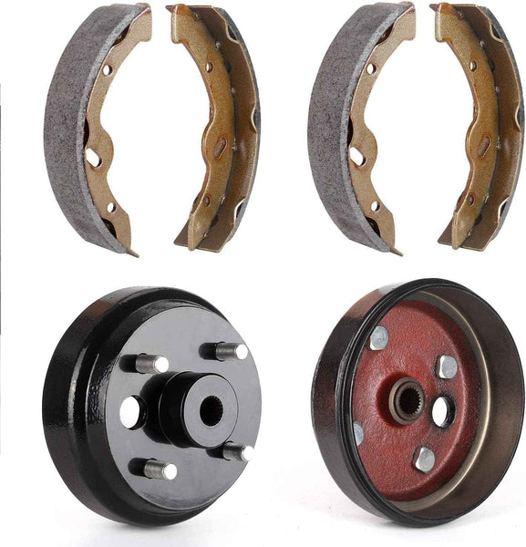 Golf Cart Brake Drums & Brake Shoes Kit for EZGO TXT Electric