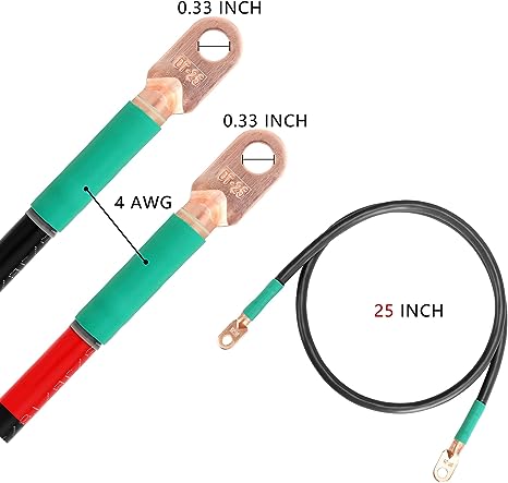 Golf Cart Battery Inverter Cables Set for EZGO Club Car Yamaha Solar Marine RV