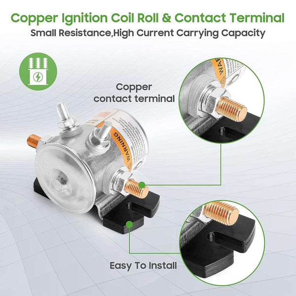 36 Volt 4 terminal SPNO heavy-duty solenoid for EZGO TXT