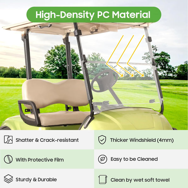 Golf Cart Clear Windshield for Yamaha G29 Drive 2007-2016