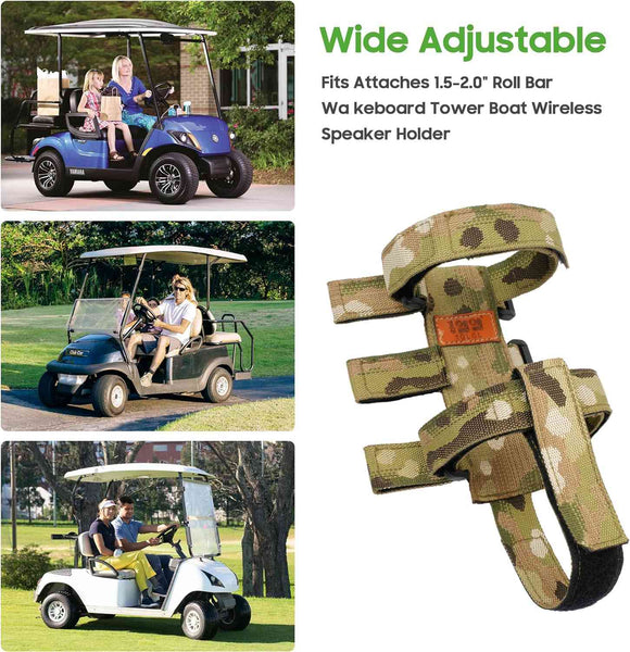 portable speaker mount for golf cart