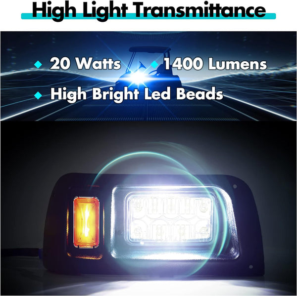 LED Light Set for Club Car DS gas & electric models 12V