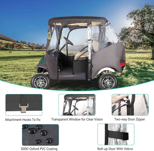 Golf Cart Enclosure for 2 Passenger Club Car DS and Precedent
