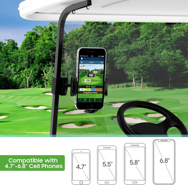 Golf Cart Cell Phone Holder Fits All Cell Phones Universal Racing Truck
