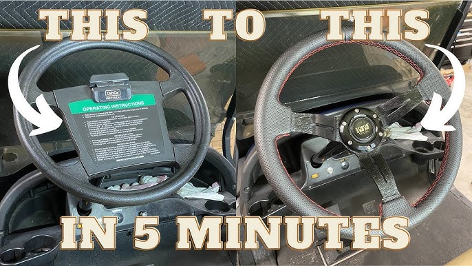 Change the golf cart steering wheel in 5 minutes