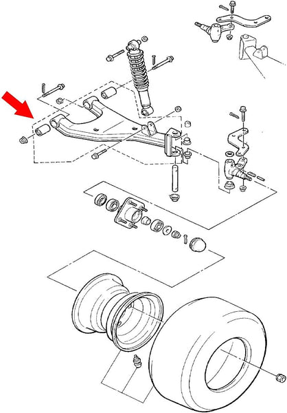 Golf Cart Front Lower Control Arm Bushing Wiring diagram