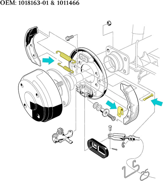 Golf Cart Brake Shoes Spring Installation