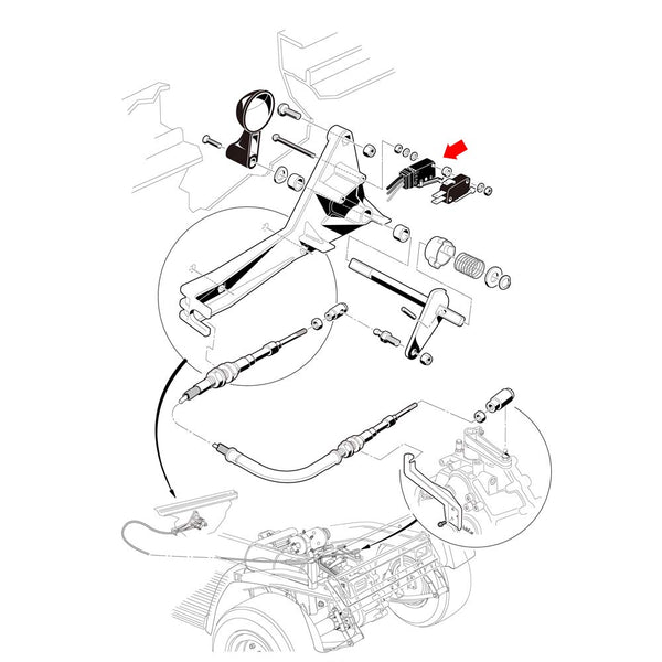 Golf Cart Reverse Warning Limit Switch Fits Club Car DS