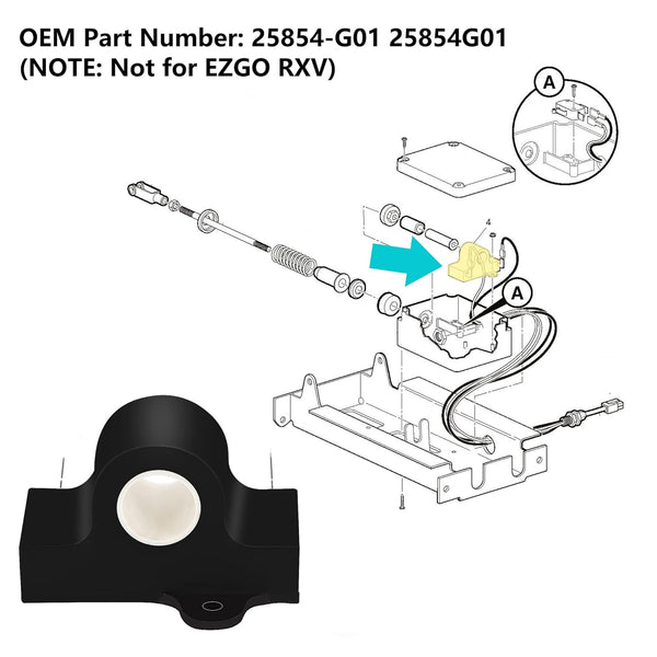 Golf Cart Inductive Throttle Sensor for EZGO TXT 1994-up DCS PDS Electric |10L0L