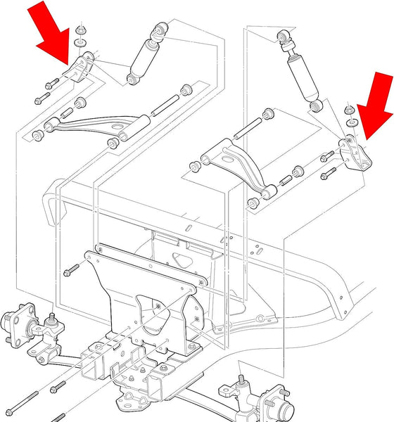 Golf Cart Upper Clevis Assembly for Club Car Precedent 2004-up and Tempo 2018-up|10L0L