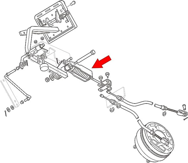 EZGO golf cart brake compensator installation diagram
