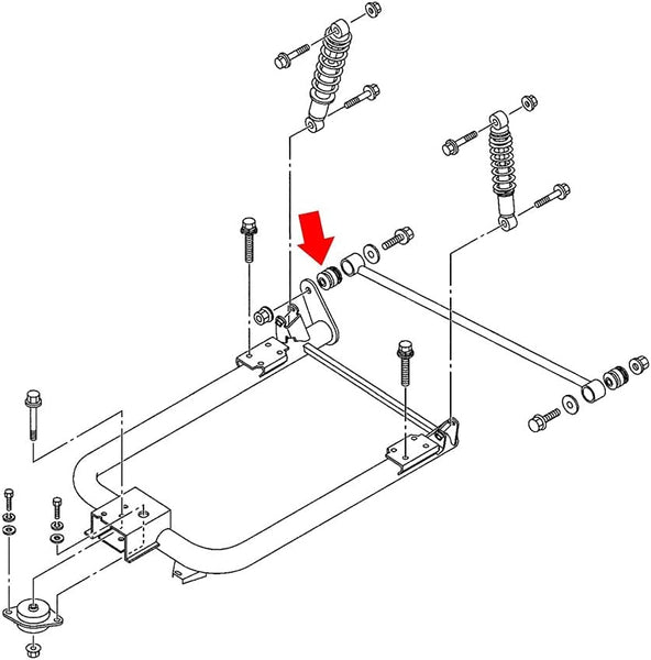 Golf Cart Rear Sway Arm Bushing for Yamaha G11 G16 G19-22 G29 Drive