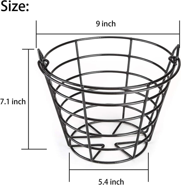 Metal Wire Golf Ball Basket with Handle