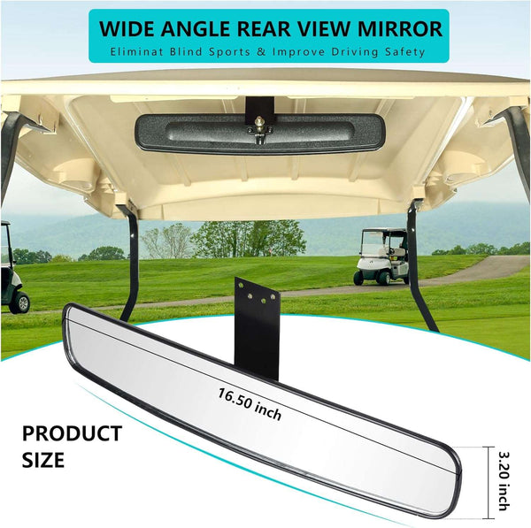 Golf cart rearview mirror dimensions