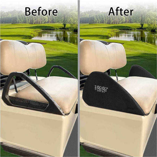 Front Seat Armrest Cover Breathable Washable Polyester Mesh Cloth Armrest Cover for Club Car DS