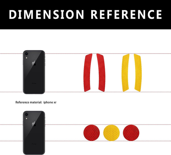 Golf Cart Round Reflex Reflector Strips Universal  for Most EZGO Club Car Yamaha|10L0L