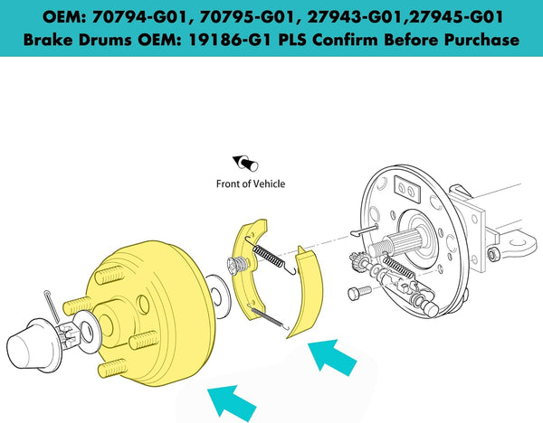 EZGO Golf Cart Brake Kit Installation Diagram