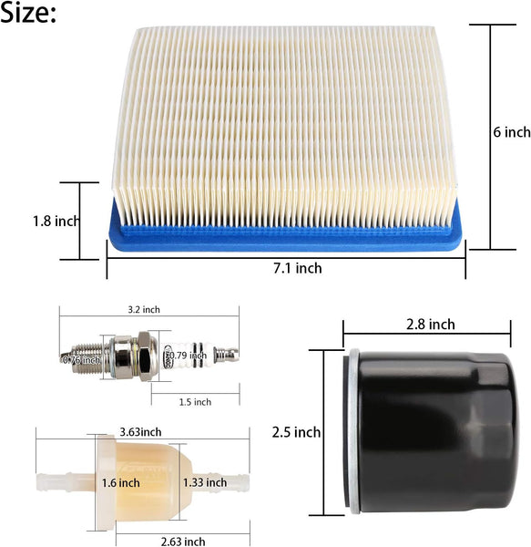 Club Car Golf Cart Tune Up Kits Size