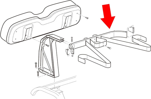 Golf Cart Bag Rack Retainer Strap for EZGO TXT RXV Medalist 1994-up|10L0L