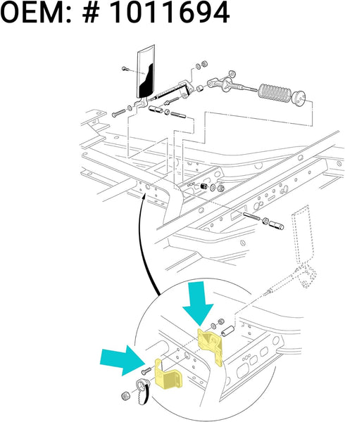 Golf Cart Accelerator Bearing Bracket